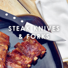 Image for Steak Knives, Forks & Cleaver