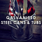 Image for Galvanised Steel Cans, Bins & Tubs